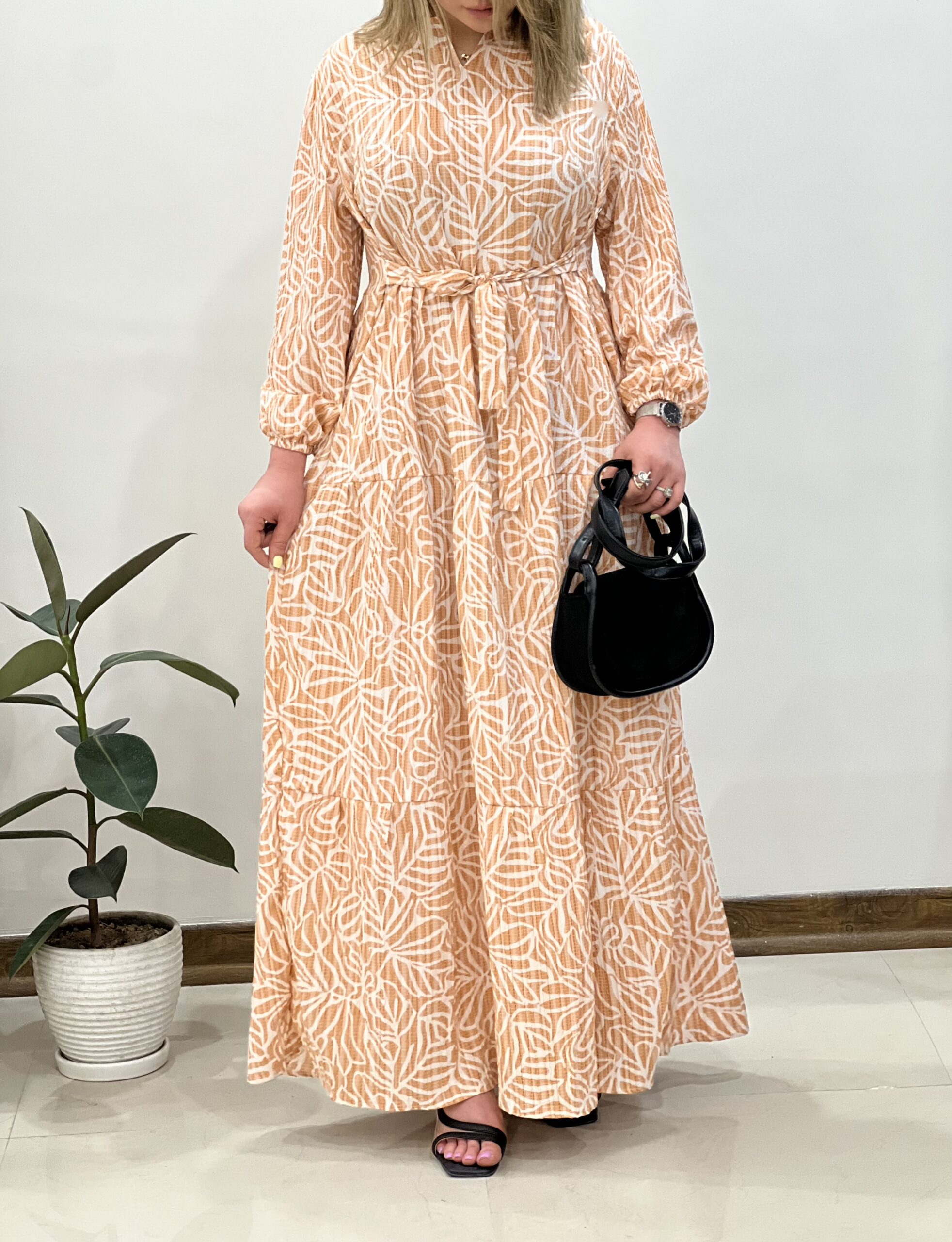 پیراهن ساحلی کمربند دار شماره 2