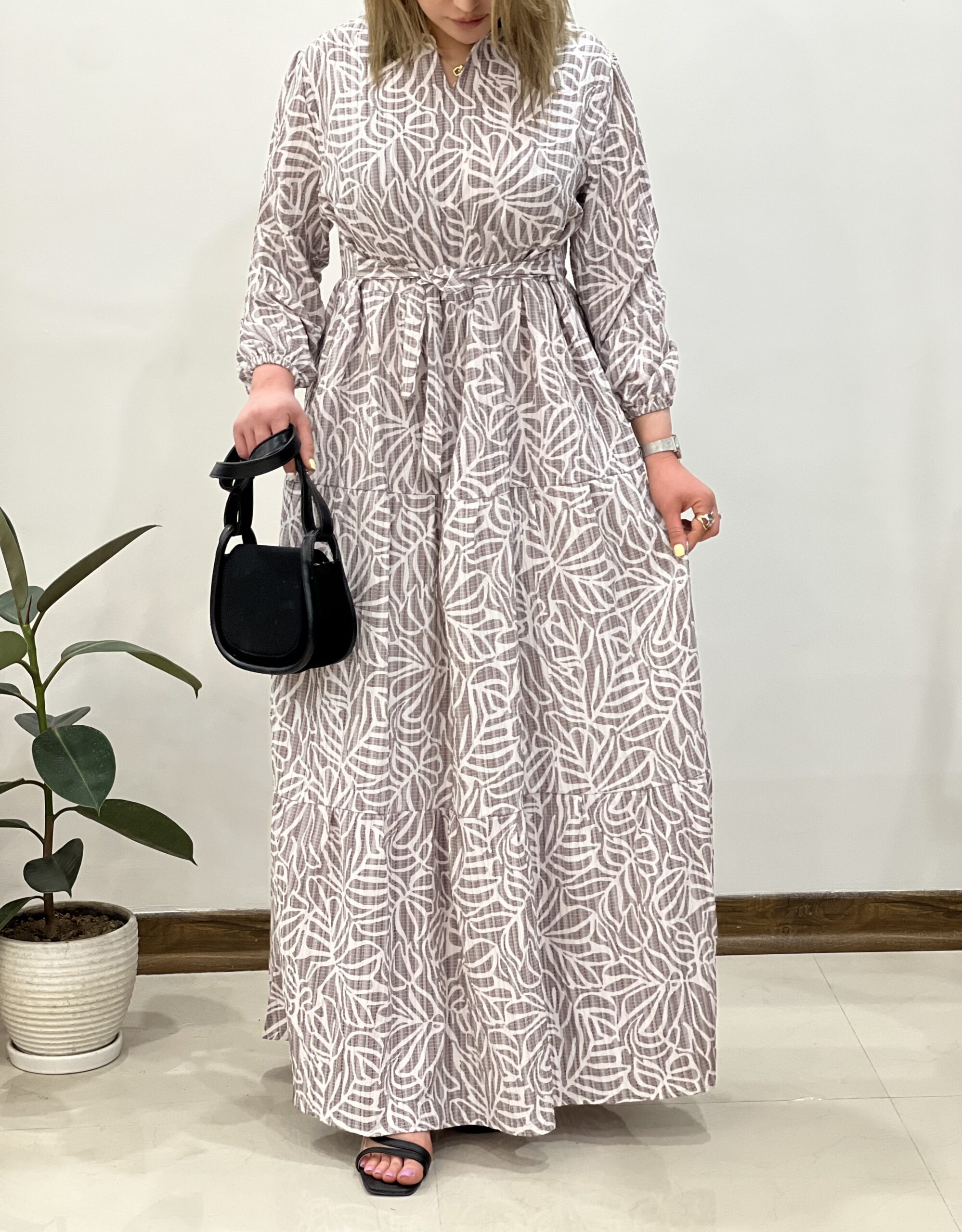 پیراهن ساحلی کمربند دار شماره 1